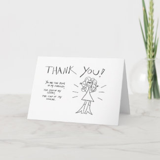 Thank You! Crazyhair Card - Color it Yourself