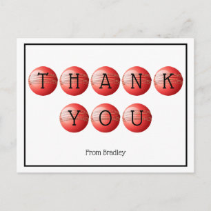 Thank You Cricket Custom Personalized Postcard