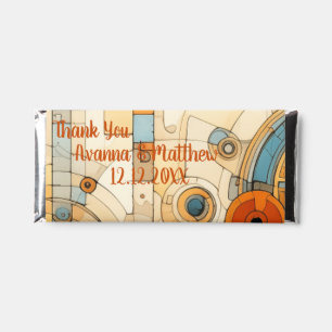 Thank You Cubist and Grunge Flowers Hershey Bar Fa