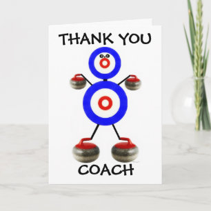 Thank You Curling Coach Card