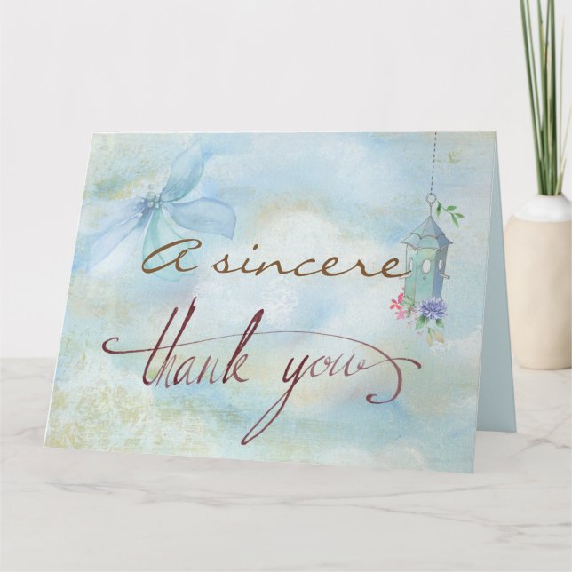 Thank you Custom Big Greeting Card (Front)