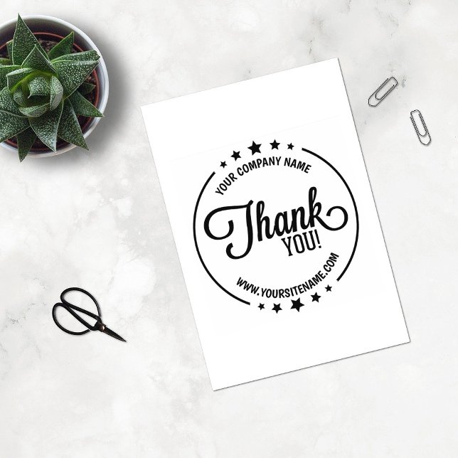 Thank You, Custom Business and Site,  Rubber Stamp (Creator Uploaded)