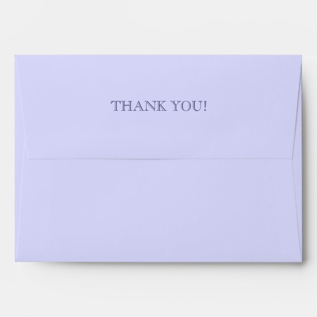 Thank You Custom Envelopes (Back (Top Flap))