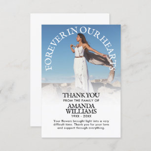 Thank You Custom Funeral Photo Sympathy Grief Invitation