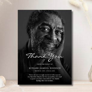 Thank You Custom Funeral Photo Sympathy Grief Loss