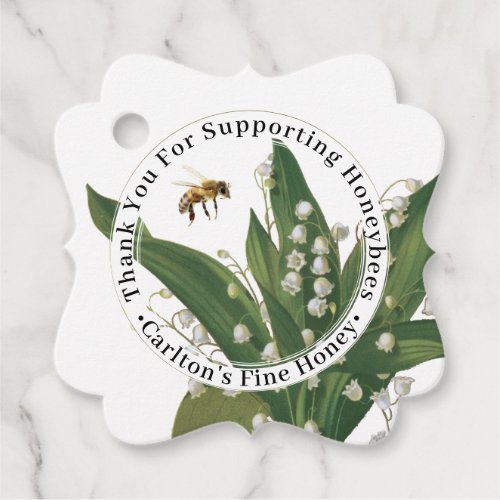 Thank You Custom Honey Wildflower Fancy Apiary Tag