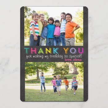 Thank You Custom Multiple Photo Card by LNZart at Zazzle