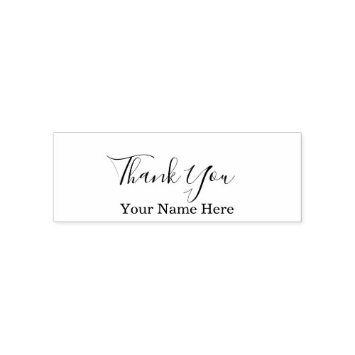 Thank You Custom Name Birthdays Weddings Classy Self_inking Stamp