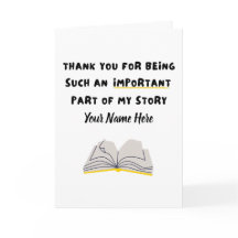 Thank You | Custom Name Cute | Part Of My Story