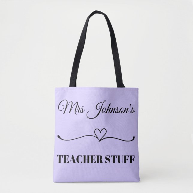   Thank You Custom Name Teacher Appreciation  Tote Bag (Front)
