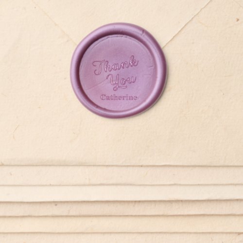 Thank You Custom Name Wax Seal Sticker