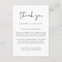 Thank you custom photo simple