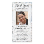 Thank You Custom Photo Sympathy - Floral Stone Thank You Custom Photo Sympathy - Floral Stone