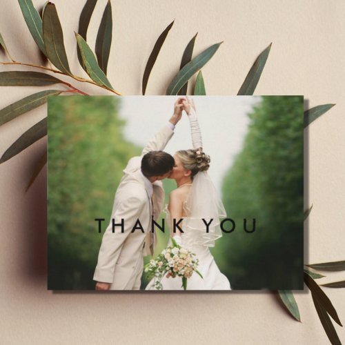 Thank You Custom Wedding Photo Postcards