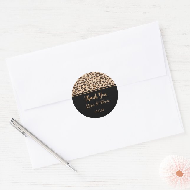 Thank You Custom Wedding Stickers  (Envelope)