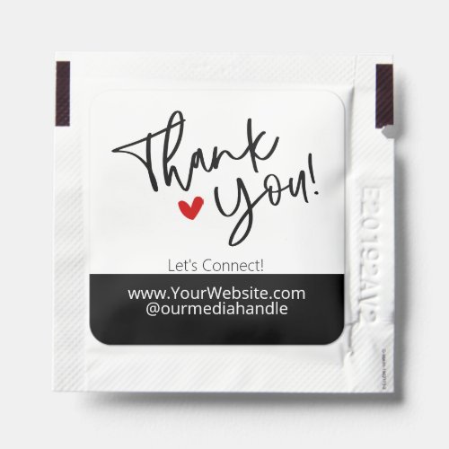 Thank You Customer Appreciation Small Business Hand Sanitizer Packet