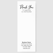 Thank You Customer Appreciation White Business