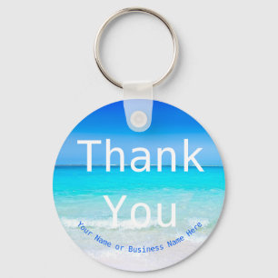 Thank You Customer Gift Beach Summer Keychain