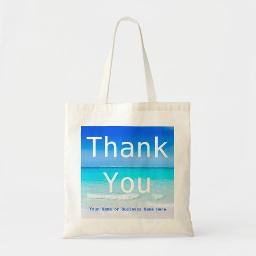 Thank You Customer Gift Beach Summer Tote Bag