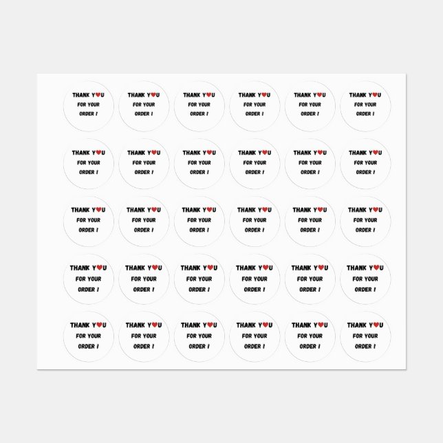 Thank you Customers  Labels (Sheet)