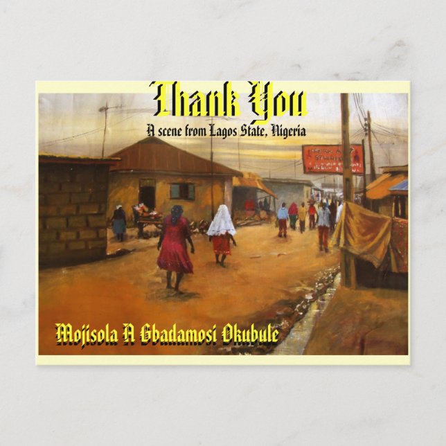 THANK YOU - Customized Postcard (Front)