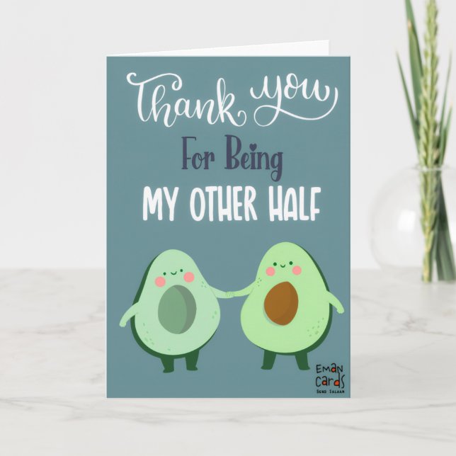 Thank you - Cute Couple Card (Front)