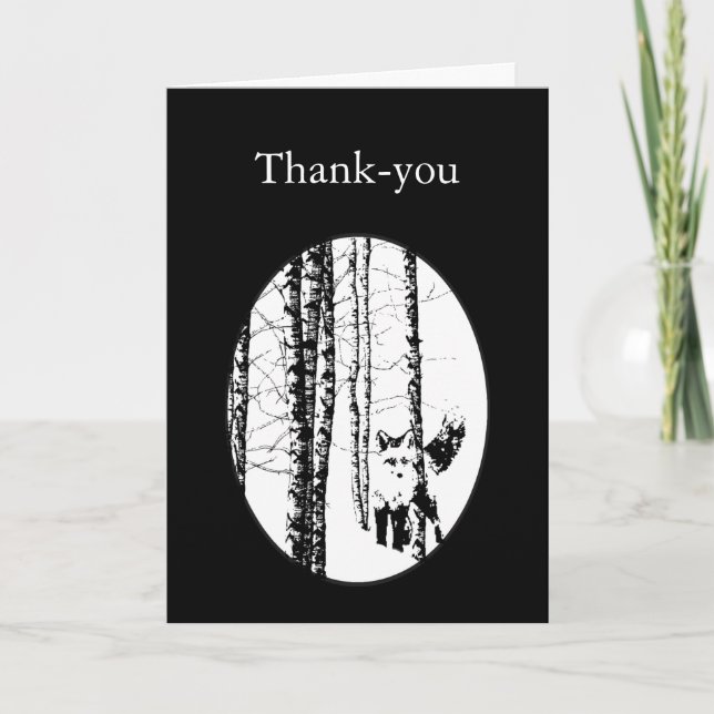 Thank You Cute Little Forest Fox Animal (Front)