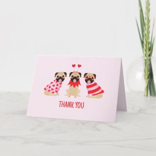 Thank You Cute Pug Dogs