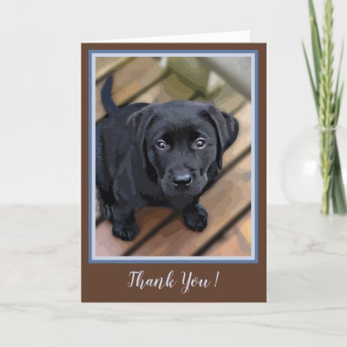Thank You Cute Puppy _ Dog Lover _ Black Labrador