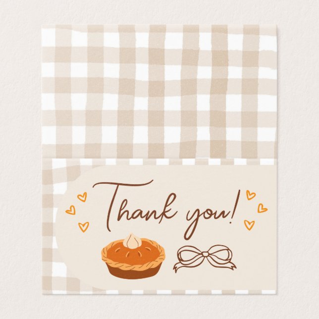 Thank You Cutie Pie Folded Card (Outside Unfolded)