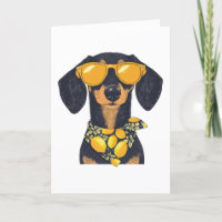 Thank You Dachshund Dog Sunglasses Lemons