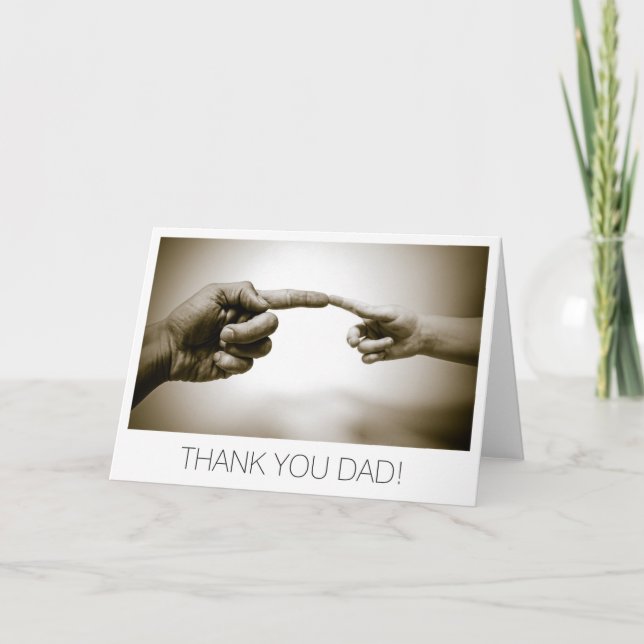 Thank you Dad Fathers Day Card (Front)