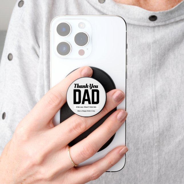 Thank you dad message PopSocket (Hand)