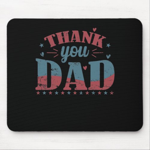 Thank you Dad Papa Vatertag Feiertag Mouse Pad