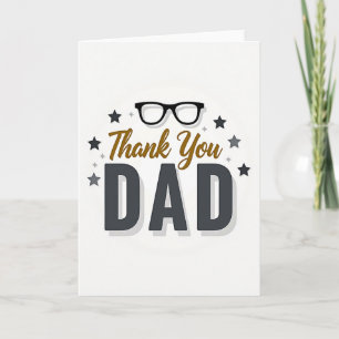 Thank You Dad Silhouette Card