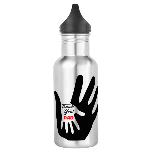 Thank You Dad – Water Bottle Love (Left)