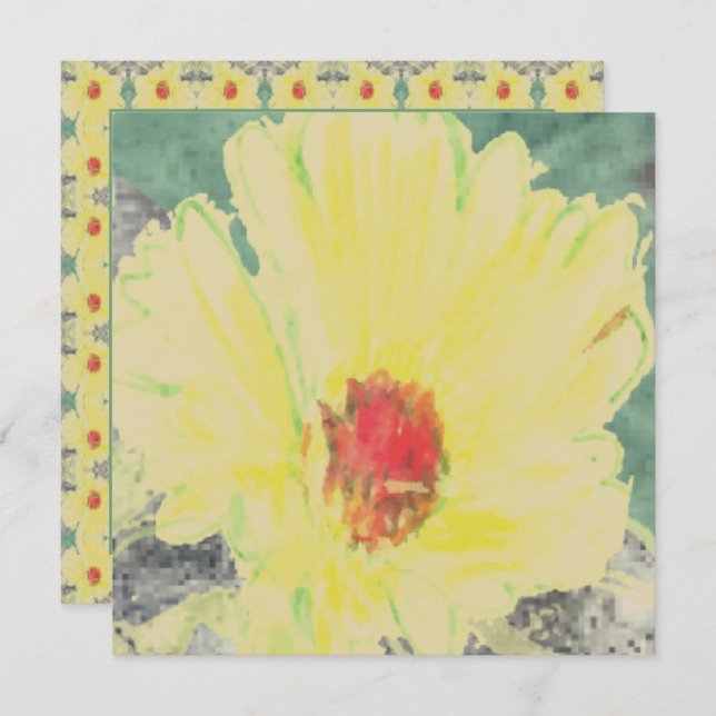 Thank You Daisy Card (Front/Back)