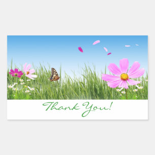 Thank You Daisy Flower Garden Stickers