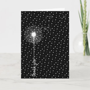 Thank You Dandelion On Dots Card