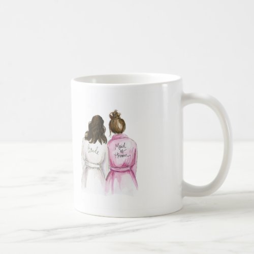 THANK YOU Dark Waves Bride Br Bun M of Honour Coffee Mug