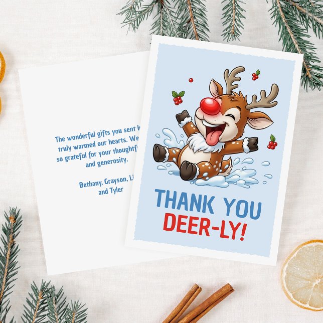 Thank You Deer-ly! Cute Reindeer Christmas (Creator Uploaded)