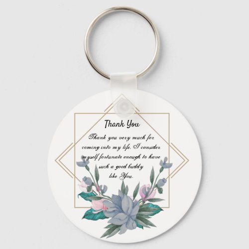 Thank You Design   Keychain