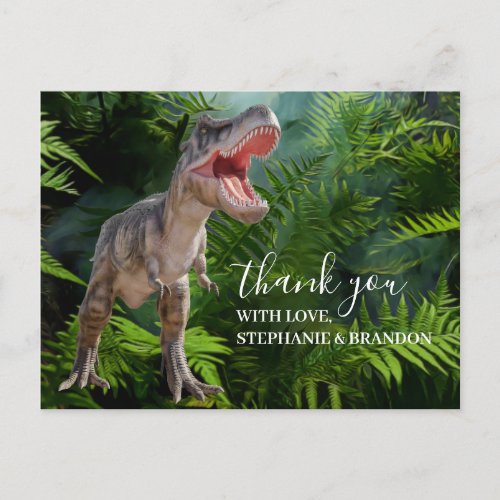 Thank You Dinosaur jungle Jurassic World  Postcard