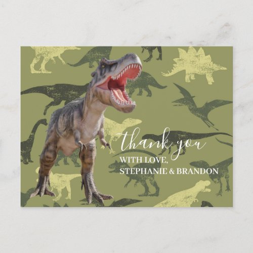 Thank You Dinosaur Jurassic World  Postcard