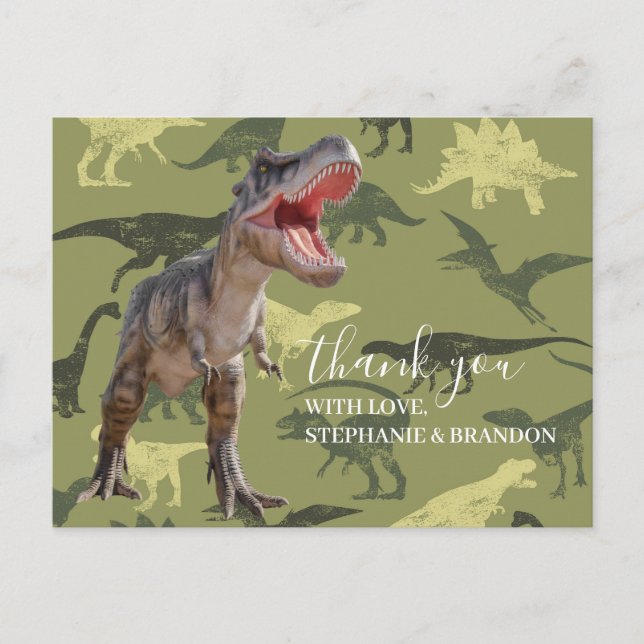 Thank You Dinosaur Jurassic World  Postcard (Front)