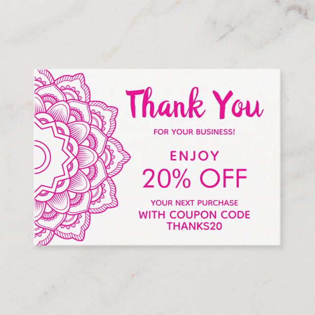 Thank You Discount (Front)