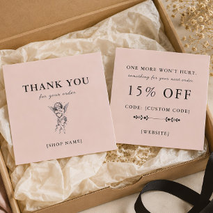 Thank You discount Small Business Insert Card