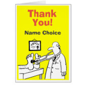 Thank You Doctor Card to Personalize Inside (Front)