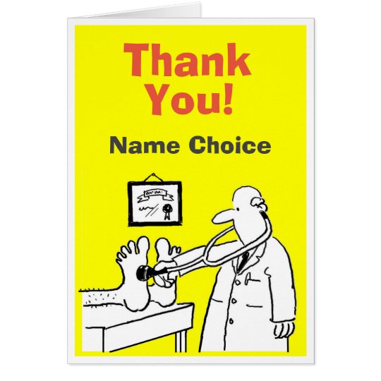 Thank You Doctor Card to Personalize Inside | Zazzle.com