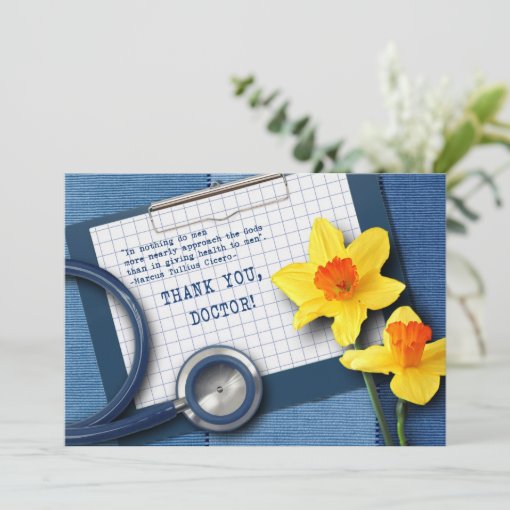 Thank You, Doctor. Doctors' Day Greeting Cards | Zazzle